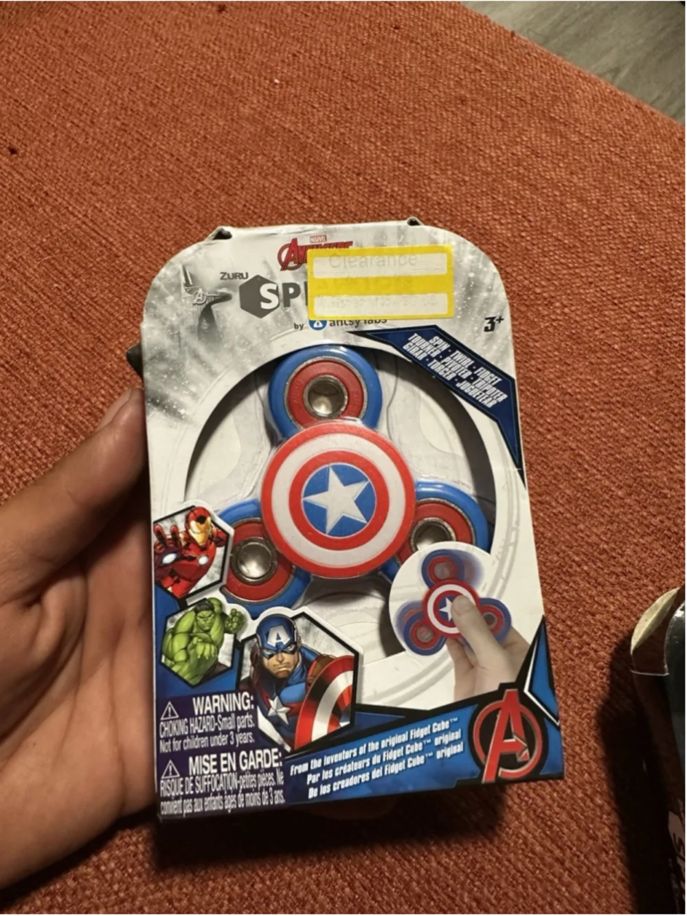 ZURU Marvel Fidget Spinner Lot Spider-Man Batman Captain America 3+